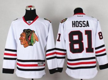 Chicago Blackhawks 81 Marian Hossa White Hockey NHL Jersey Cheap