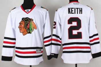 Chicago Blackhawks 2 Duncan Keith White NHL Jerseys Cheap