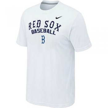 Nike MLB Boston Red Sox 2014 Home Practice T-Shirt - White Cheap