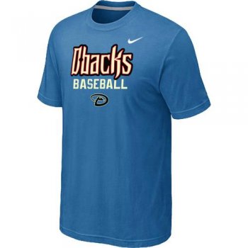 Nike MLB Arizona Diamondbacks 2014 Home Practice T-Shirt - light Blue Cheap