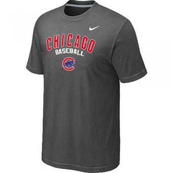 Nike MLB Chicago Cubs 2014 Home Practice T-Shirt - Dark Grey Cheap