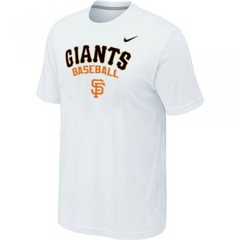 Nike MLB San Francisco Giants 2014 Home Practice T-Shirt - White Cheap