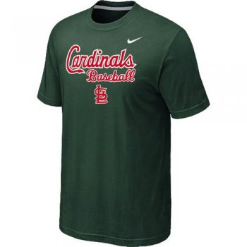 Nike MLB St.Louis Cardinals 2014 Home Practice T-Shirt - Dark Green Cheap