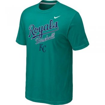 Nike MLB Kansas City 2014 Home Practice T-Shirt - Green Cheap