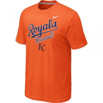 Nike MLB Kansas City 2014 Home Practice T-Shirt - Orange Cheap