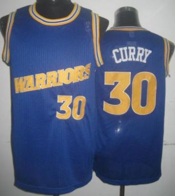 Golden State Warriors 30 Stephen Curry Blue Hardwood Classics Revolution 30 NBA Jerseys Cheap