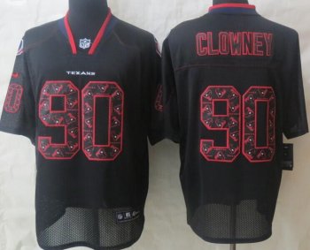 Nike Houston Texans 90 Jadeveon Clowney Lights Out Black Elite NFL Jerseys Cheap