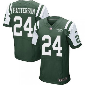 Nike New York Jets 24 Dimitri Patterson Green Elite NFL Jerseys Cheap