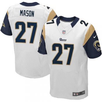 Nike St Louis Rams 27 Tre Mason Elite White NFL Jerseys Cheap