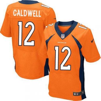 Nike Denver Broncos #12 Andre Caldwell Orange Team Color Elite NFL Jersey Cheap