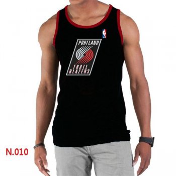 NBA Portland Trail Blazers Big & Tall Primary Logo Black Tank Top Cheap