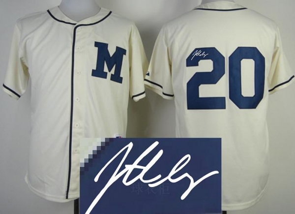 Milwaukee Brewers 20 Jonathan Lucroy Cream Signed MLB Jerseys Cheap