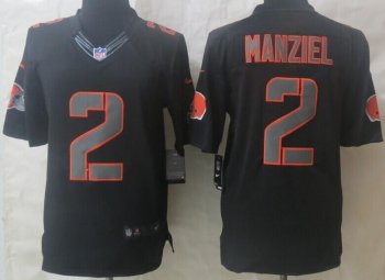 Nike Cleveland Browns #2 Johnny Manziel Black Impact Limited NFL Jerseys Cheap