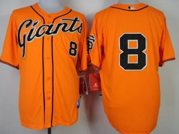 San Francisco Giants 8 Hunter Pence Orange Cool Base MLB Jerseys New Cheap