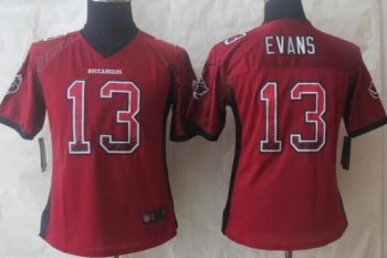 Women Nike Tampa Bay Buccaneers 13 Mike Evans Red Drift Fashion Elite NFL Jerseys Cheap