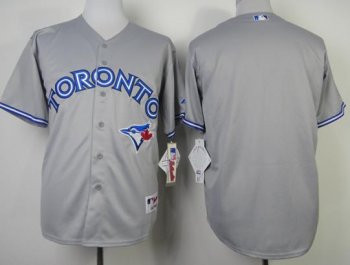 Toronto Blue Jays Blank Grey MLB Jerseys Cheap