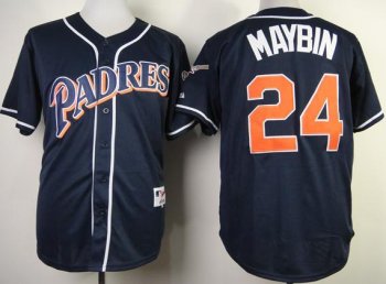 San Diego Padres 24 Cameron Maybin 1998 Turn Back The Clock Blue MLB Jerseys Cheap