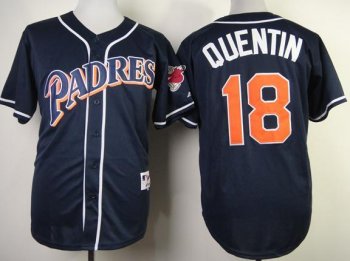 San Diego Padres 18 Carlos Quentin 1998 Turn Back The Clock Blue MLB Jerseys Cheap