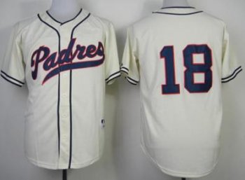 San Diego Padres 18 Carlos Quentin 1948 Turn Back The Clock Cream MLB Jerseys Cheap