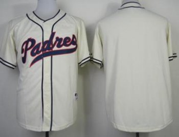 San Diego Padres Blank 1948 Turn Back The Clock Cream MLB Jerseys Cheap