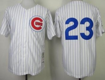 Chicago Cubs 23 Ryne Sandberg White 1984 Throwback MLB Jerseys Cheap