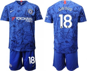 Chelsea #18 Giroud Home Soccer Club Jersey