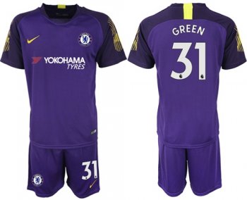 Chelsea #31 Green Purple Goalkeeper Soccer Club Jersey