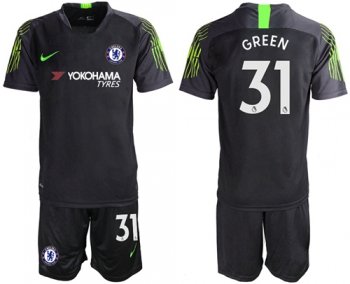 Chelsea #31 Green Black Goalkeeper Soccer Club Jersey