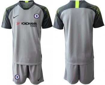 Chelsea Blank Grey Goalkeeper Soccer Club Jersey