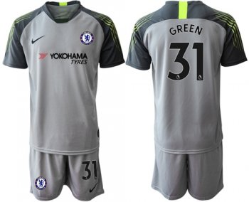 Chelsea #31 Green Grey Goalkeeper Soccer Club Jersey