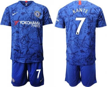 Chelsea #7 Kante Home Soccer Club Jersey