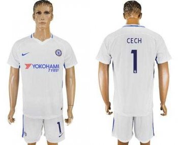 Chelsea #1 Cech Away Soccer Club Jersey