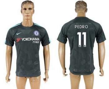 Chelsea #11 Pedro Black Soccer Club Jersey