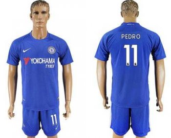 Chelsea #11 Pedro Home Soccer Club Jersey