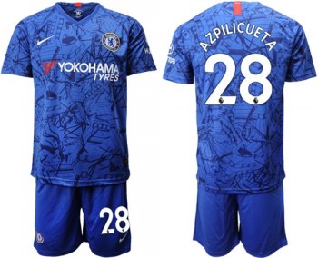 Chelsea #28 Azpilicueta Home Soccer Club Jersey