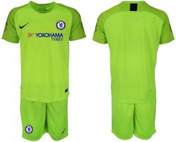 Chelsea Blank Green Goalkeeper Soccer Club Jersey