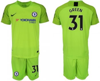 Chelsea #31 Green Green Goalkeeper Soccer Club Jersey