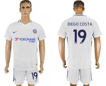 Chelsea #19 Diego Costa Away Soccer Club Jersey