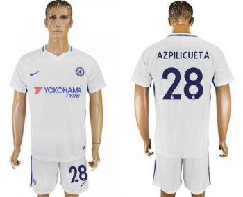 Chelsea #28 Azpilicueta Away Soccer Club Jersey