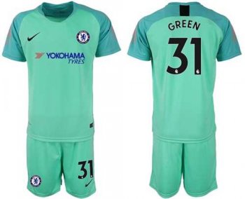 Chelsea #31 Green Green Goalkeeper Soccer Club Jersey