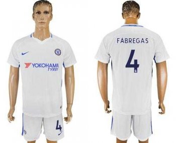 Chelsea #4 Fabregas Away Soccer Club Jersey