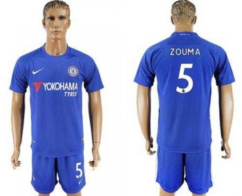 Chelsea #5 Zouma Home Soccer Club Jersey