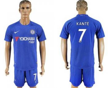 Chelsea #7 Kante Home Soccer Club Jersey