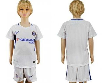 Chelsea Blank Away Kid Soccer Club Jersey