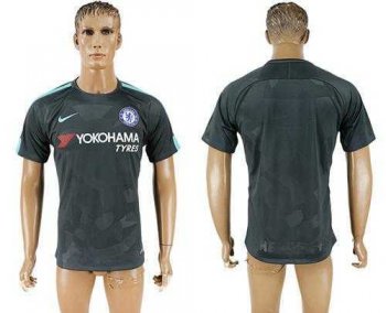 Chelsea Blank Black Soccer Club Jersey