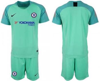 Chelsea Blank Green Goalkeeper Soccer Club Jersey