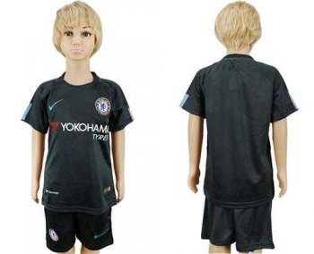 Chelsea Blank Sec Away Kid Soccer Club Jersey