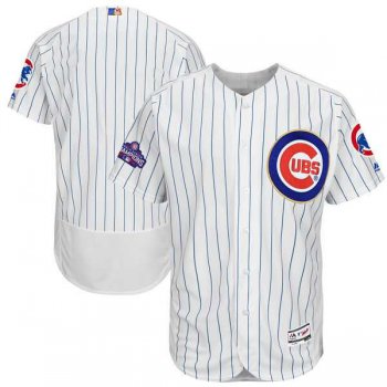 Chicago Cubs Blank White 2017 Gold Program Flexbase Stitched MLB Jersey