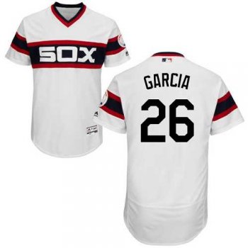 Chicago White Sox #26 Avisail Garcia White Flexbase Authentic Collection Alternate Home Stitched MLB Jersey