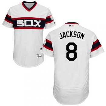 Chicago White Sox #8 Bo Jackson White Flexbase Authentic Collection Alternate Home Stitched MLB Jersey